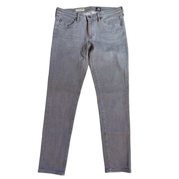 Adriano Goldschmied AG Jeans The Stevie Ankle Light Gray Rinse Jeans 29R - Picture 2 of 5